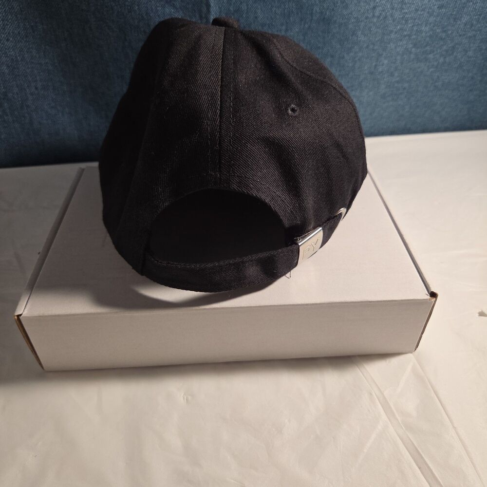 Black Rhinestone Trim Baseball Cap Peng Yuan - Picture 4 of 16